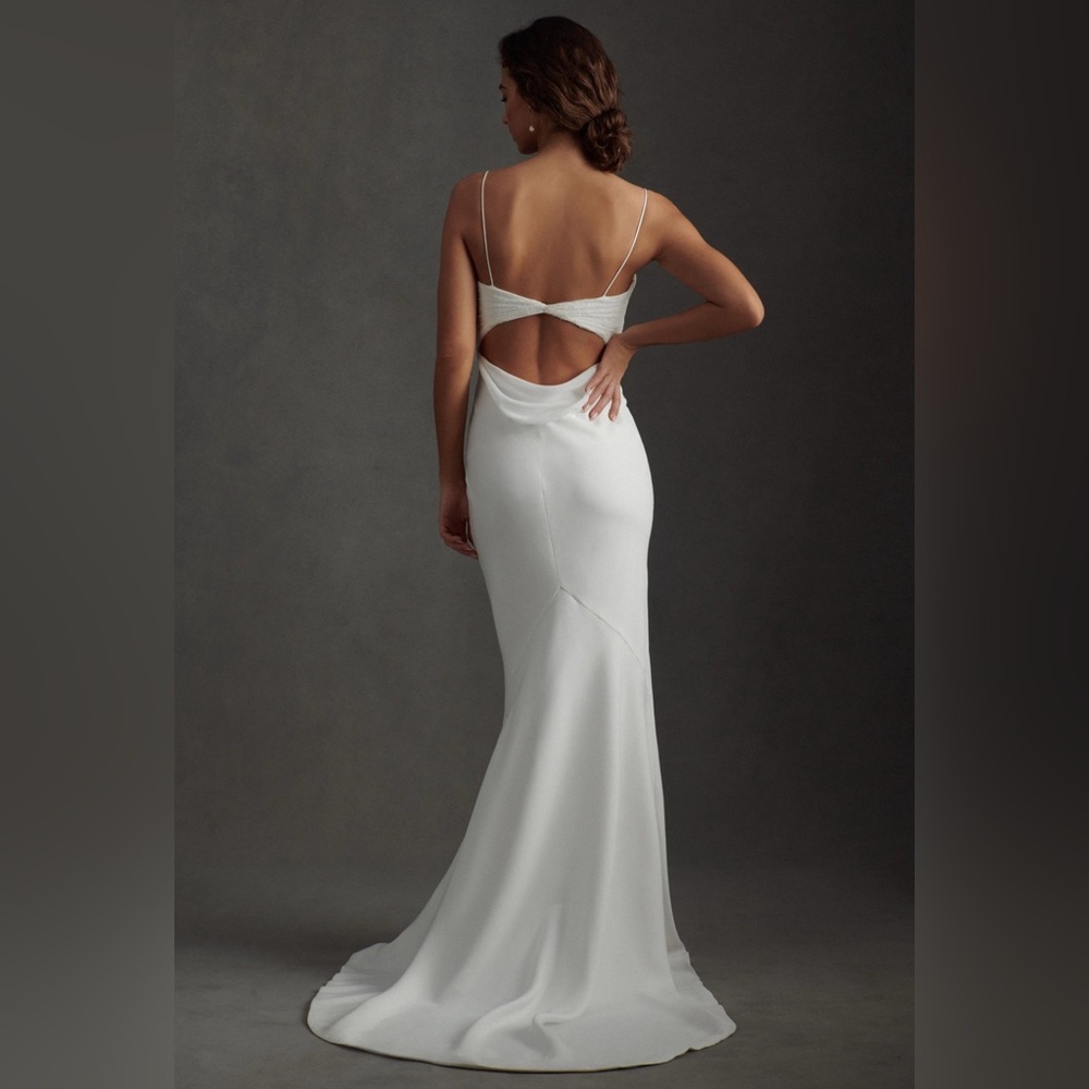 Anthropologie Savannah Miller Emmy Sweetheart Mermaid Wedding Gown - Picture 3 of 8
